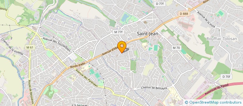localisation de l'entreprise SCI COTEAUX DELMAS à ST JEAN