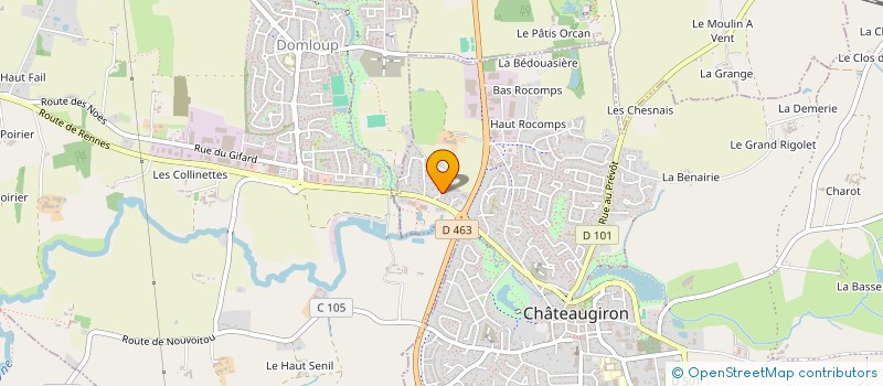 localisation de l'entreprise SCI COTEL  CHATEAUGIRON