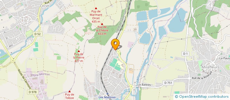 localisation de l'entreprise SCI COTEMAVE  LES MARTRES-DE-VEYRE