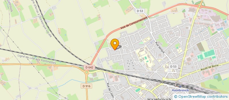 localisation de l'entreprise SCI COTH  HAZEBROUCK