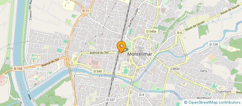 localisation de l'entreprise SCI COTHY à MONTELIMAR