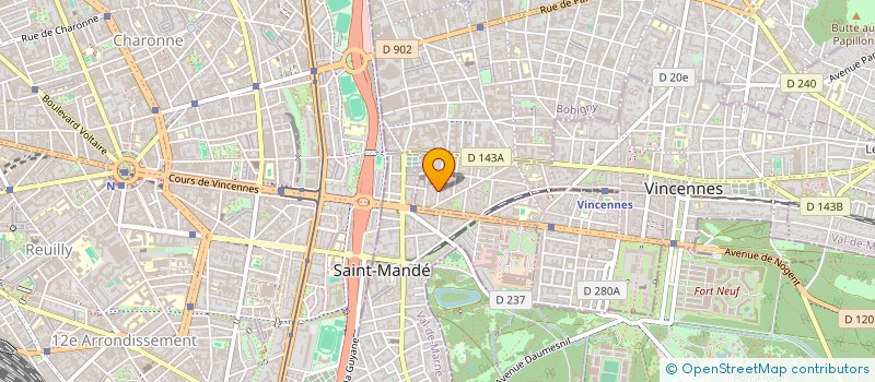 localisation de l'entreprise SCI COTI COMPANY  VINCENNES