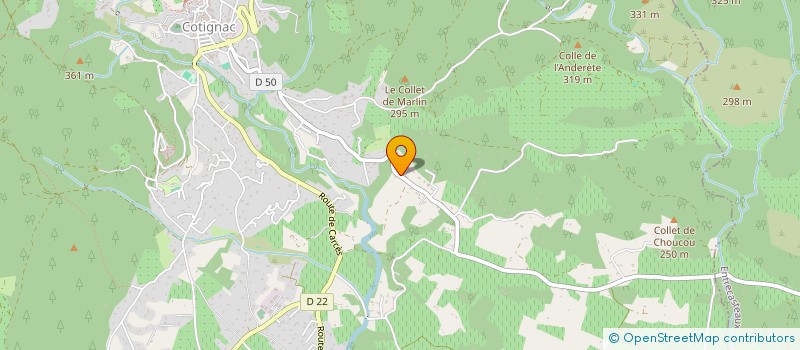 localisation de l'entreprise SCI COTILUX  COTIGNAC