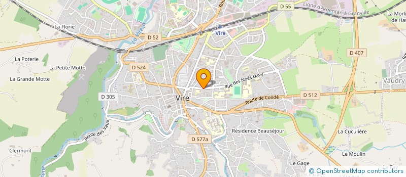 localisation de l'entreprise SCI COTIN  VIRE-NORMANDIE