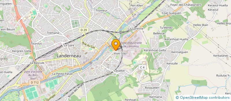 localisation de l'entreprise SCI COTO CA  LANDERNEAU