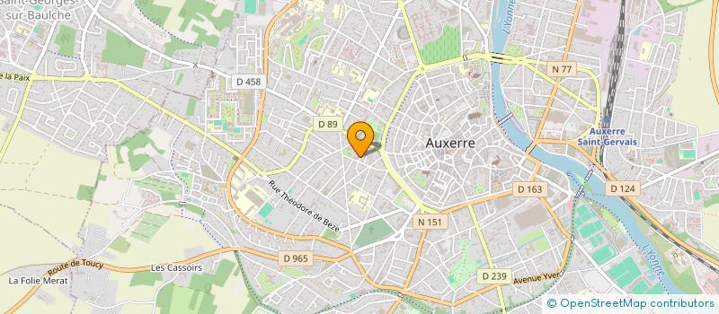 localisation de l'entreprise SCI COTOPAXI à AUXERRE