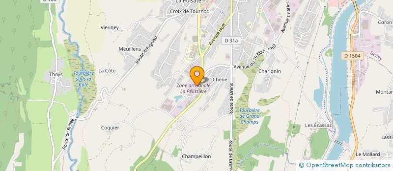 localisation de l'entreprise SCI COTRO-MARTINEZ  BELLEY