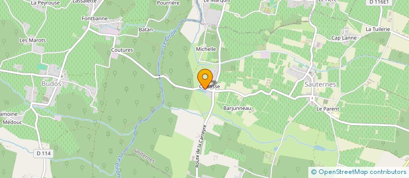 localisation de l'entreprise SCI COTTAGE BEAUSEJOUR  SAUTERNES