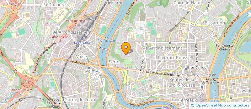 localisation de l'entreprise SCI COTTAGNE 05  LYON 4EME