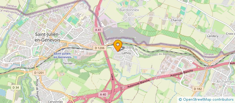 localisation de l'entreprise SCI COTTESLOE  SAINT-JULIEN-EN-GENEVOIS