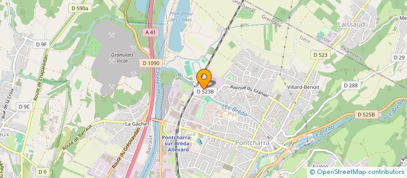 localisation de l'entreprise SCI COTTET-DUMOULIN  PONTCHARRA