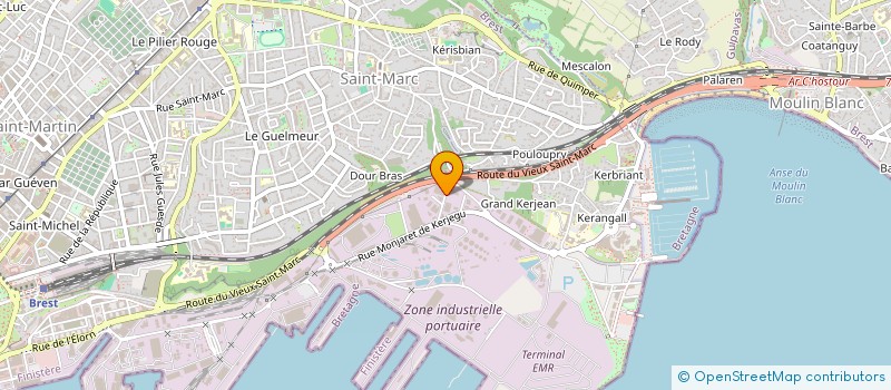 localisation de l'entreprise SCI COTTIN  BREST