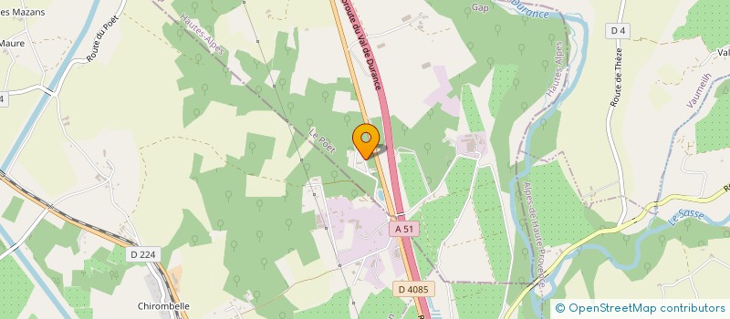 localisation de l'entreprise SCI COTTO  LARAGNE-MONTEGLIN