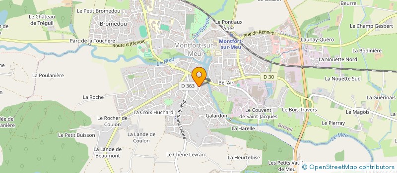 localisation de l'entreprise SCI COTTON  MONTFORT-SUR-MEU