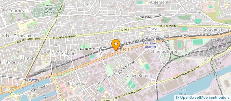 localisation de l'entreprise SCI COTY 117 B  LE HAVRE