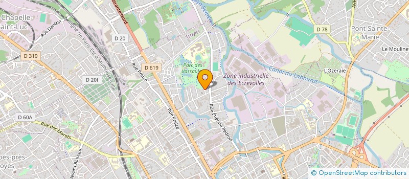 localisation de l'entreprise SCI COTY  TROYES