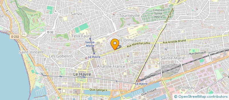 localisation de l'entreprise SCI COTY BOX à LE HAVRE