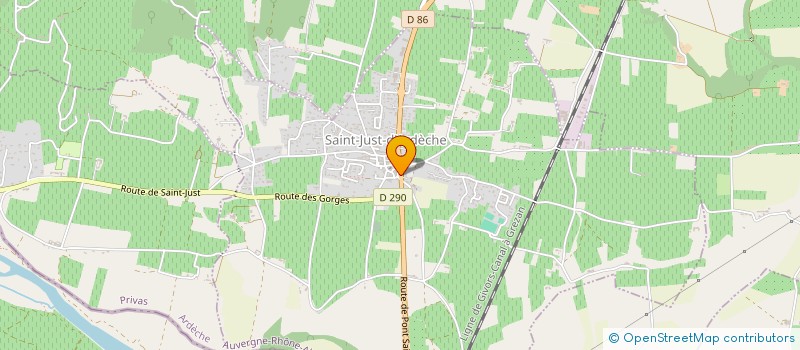 localisation de l'entreprise SCI COUCHOT  SAINT-JUST-D'ARDECHE