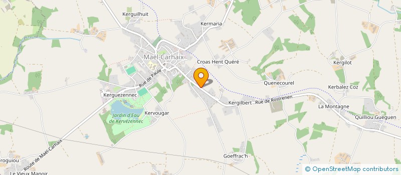 localisation de l'entreprise SCI COUCOU  MAEL-CARHAIX