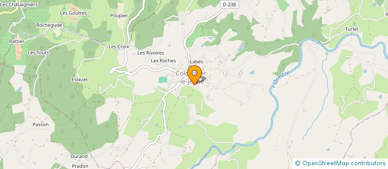 localisation de l'entreprise SCI COUCOU  COLOMBIER-LE-JEUNE