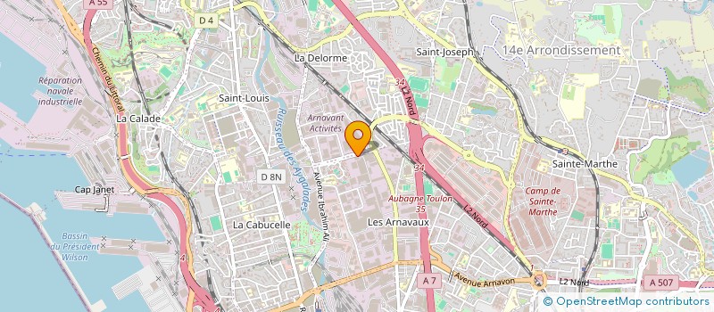 localisation de l'entreprise SCI COUCOUNETTE à MARSEILLE