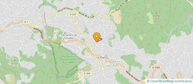 localisation de l'entreprise SCI COUCOUNETTE à ROQUEFORT-LES-PINS