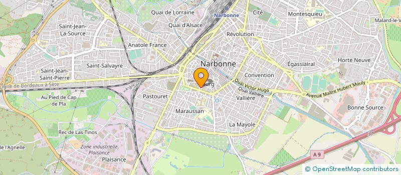localisation de l'entreprise SCI COUDERC  NARBONNE