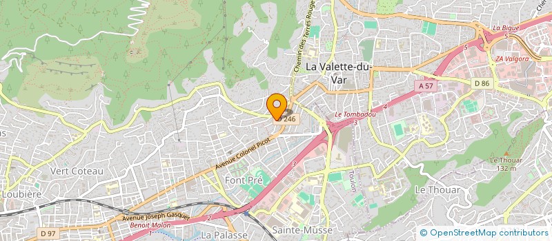 localisation de l'entreprise SCI COUDERT  TOULON