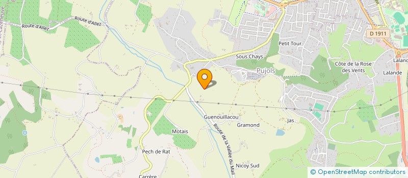 localisation de l'entreprise SCI COUDIE  PUJOLS