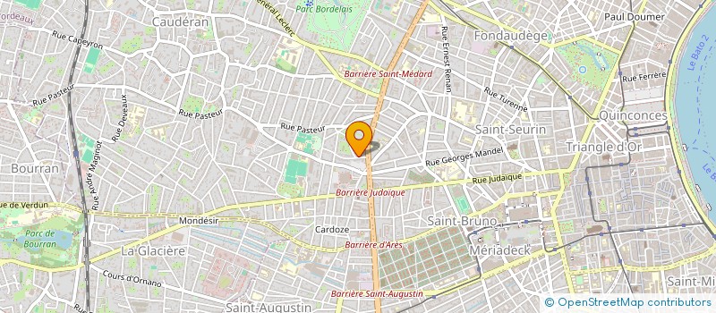 localisation de l'entreprise SCI COUECOU  LE BOUSCAT