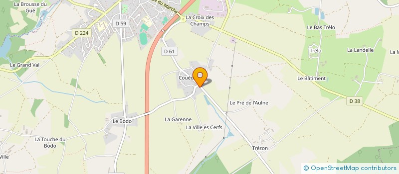 localisation de l'entreprise SCI COUED OUEST  PLELAN-LE-GRAND