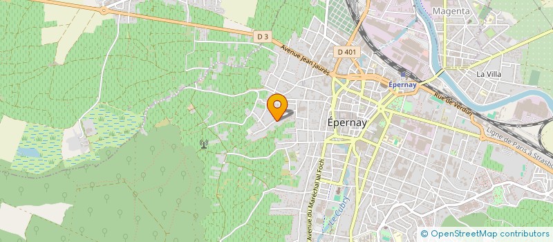 localisation de l'entreprise SCI COUESNON  EPERNAY