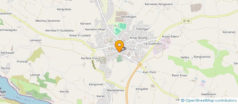 localisation de l'entreprise SCI COUGAR  PLOUGUERNEAU