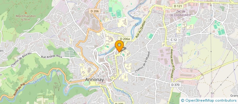 localisation de l'entreprise SCI COUIX à ANNONAY