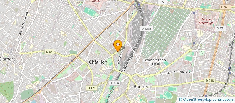 localisation de l'entreprise SCI COULEE VERTE  CHATILLON