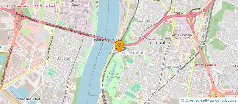 localisation de l'entreprise SCI COULEUR ROSE  LORMONT