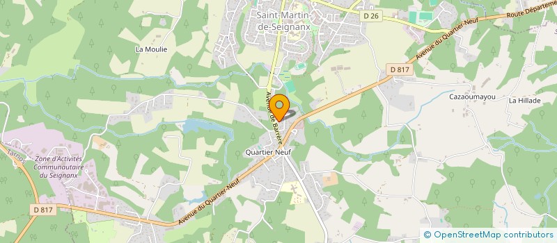 localisation de l'entreprise SCI COULEURS  SAINT-MARTIN-DE-SEIGNANX