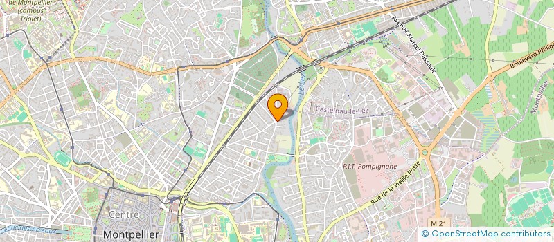 localisation de l'entreprise SCI COULEURS RE  MONTPELLIER