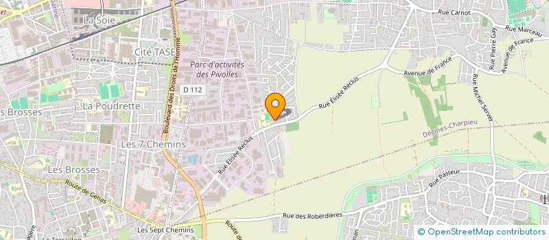 localisation de l'entreprise SCI COULIEYS  DECINES-CHARPIEU