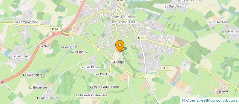 localisation de l'entreprise SCI COULOMBEL  SAINT-PHILBERT-DE-GRAND-LIEU