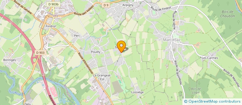 localisation de l'entreprise SCI COULOMMIERS 94  CONTAMINE-SUR-ARVE