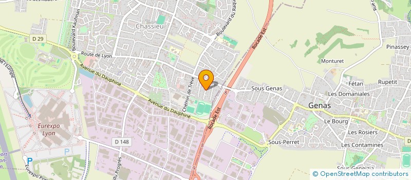 localisation de l'entreprise SCI COULON  CHASSIEU