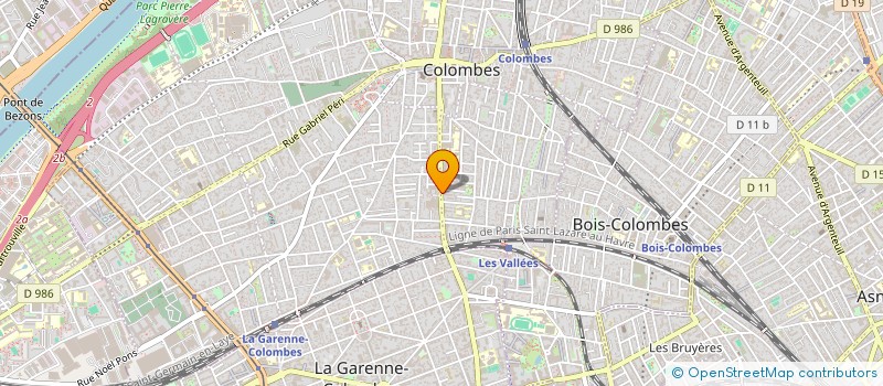 localisation de l'entreprise SCI COULY INVESTISSEMENT à COLOMBES