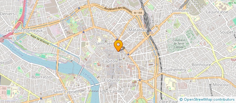 localisation de l'entreprise SCI COULY LA TUILERIE  TOULOUSE