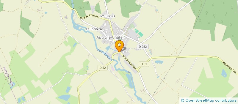 localisation de l'entreprise SCI COUP DE COEUR à AUTRY-LE-CHATEL
