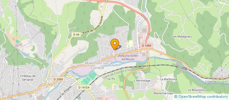 localisation de l'entreprise SCI COUPPEY DELMAS à MALEMORT