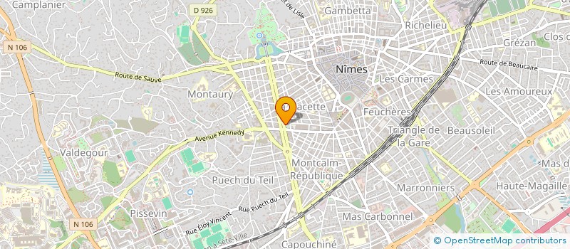 localisation de l'entreprise SCI COUPRIE  NIMES