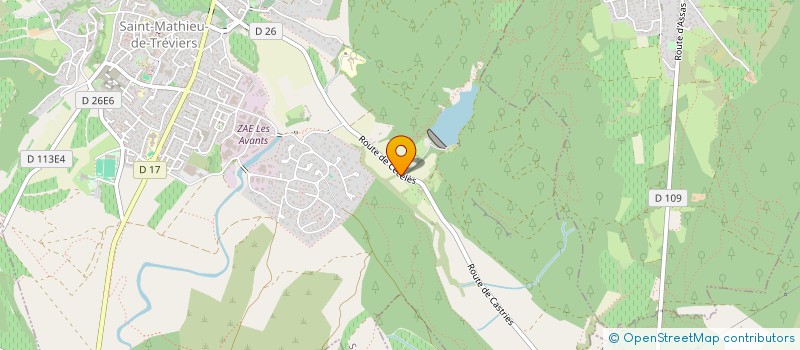 localisation de l'entreprise SCI COUR DE CECELES  SAINT-MATHIEU-DE-TREVIERS