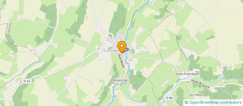 localisation de l'entreprise SCI COUR DE MANCHE  COURDEMANCHE