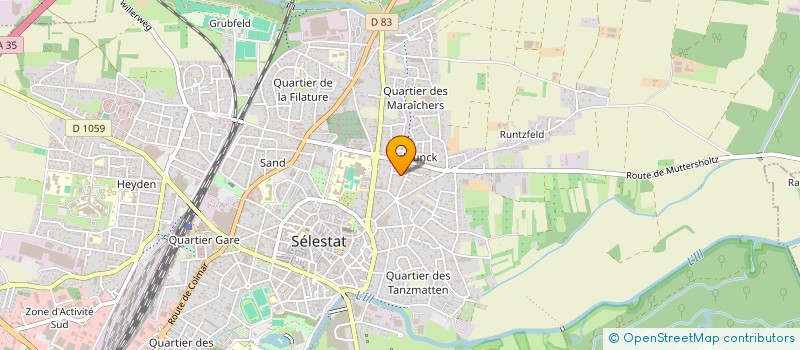 localisation de l'entreprise SCI COUR DES CHEVALIERS  SELESTAT